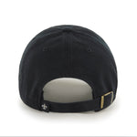 New Orleans Saints NFL '47 Brand Black Cleanup Adjustable Hat
