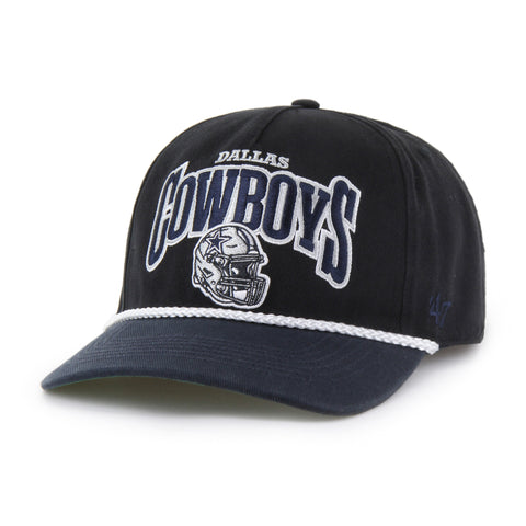 '47 NFL Dallas Cowboys Palmero Hitch RF Adjustable Snapback Hat - Black / Navy