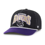 '47 NFL Baltimore Ravens Palmero Hitch RF Adjustable Snapback Hat - Black / Purple