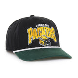 '47 NFL Green Bay Packers Palmero Hitch RF Adjustable Snapback Hat - Black / Green