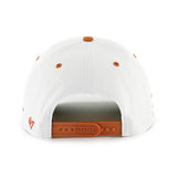 '47 NCAA Texas Longhorns Diamond Hitch Adjustable Snapback Hat - White/Orange