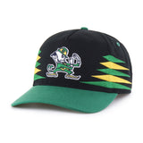 '47 NCAA Notre Dame Fighting Irish Diamond Hitch Adjustable Snapback Hat - Black/Green