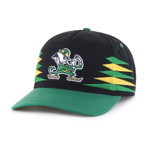 '47 NCAA Notre Dame Fighting Irish Diamond Hitch Adjustable Snapback Hat - Black/Green