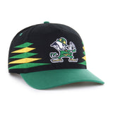 '47 NCAA Notre Dame Fighting Irish Diamond Hitch Adjustable Snapback Hat - Black/Green