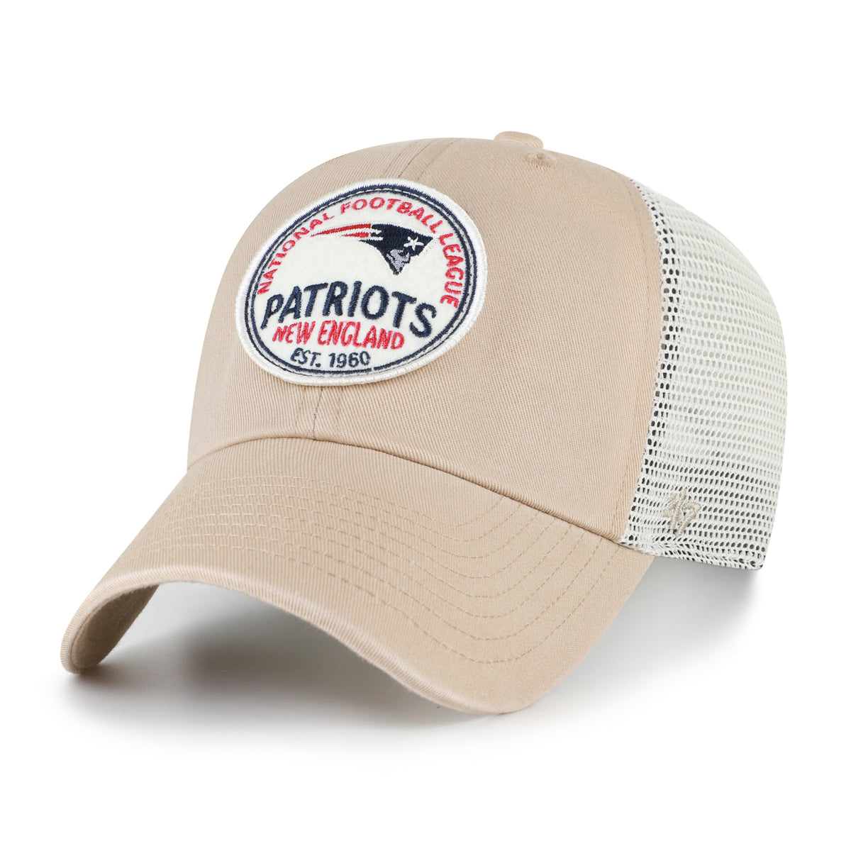 ’47 NFL New England Patriots Felton Clean Up Adjustable Hat - Khaki
