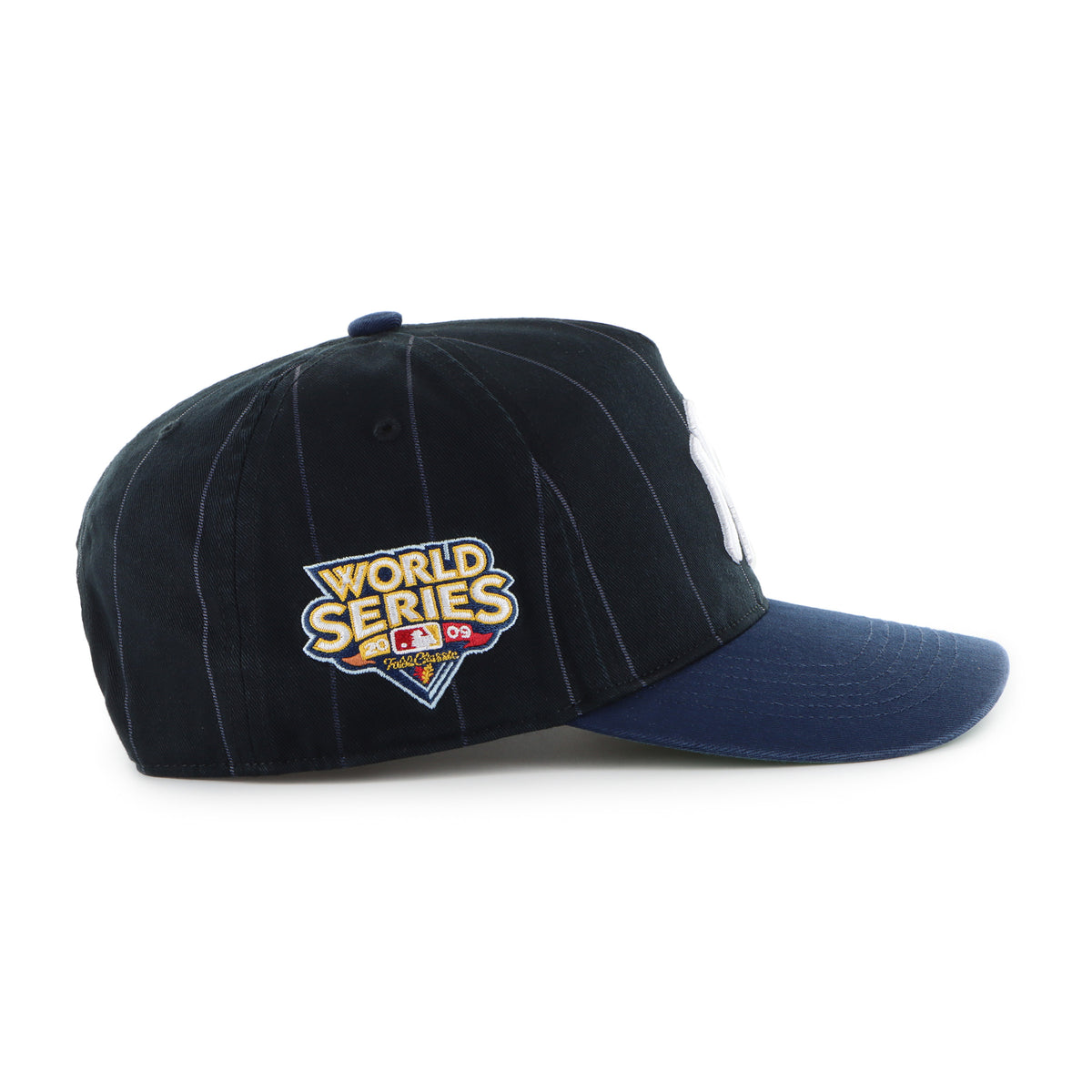 '47 MLB New York Yankees Pinstripe Hitch Snapback Hat - Black/Navy