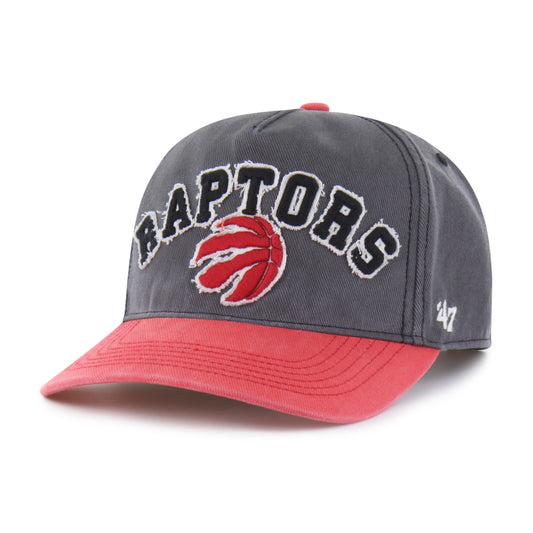 '47 NBA Toronto Raptors Calderwood Hitch RF Adjustable Snapback - Black/Red