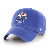 Edmonton Oilers '47 NHL Blue Clean Up Adjustable Cap