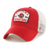 47 NHL Ottawa Senators McCall Clean Up Adjustable Cap - Red/White