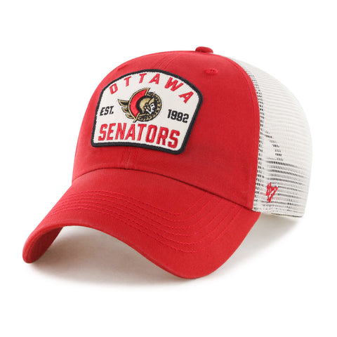 47 NHL Ottawa Senators McCall Clean Up Adjustable Cap - Red/White