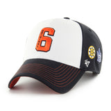 47 NHL Original 6 Scatter MVP Adjustable Hat - Black/White