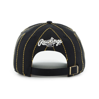 '47 MLB Pittsburgh Pirates Rawlings Pinstripe Hitch Adjustable Hat - Black