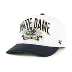 '47 NCAA Notre Dame Fighting Irish Prime Play Hitch Adjustable Snapback Hat - White/Navy