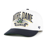 '47 NCAA Notre Dame Fighting Irish Prime Play Hitch Adjustable Snapback Hat - White/Navy