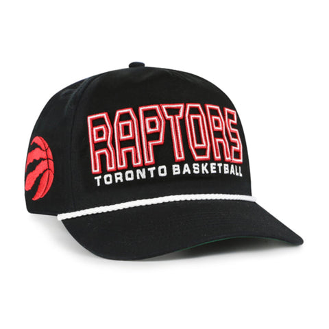 '47 NBA Toronto Raptors Byline Hitch Adjustable Snapback Hat - Black