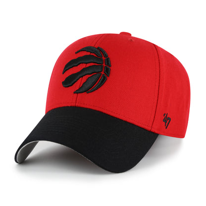'47 NBA Toronto Raptors Two Tone MVP Adjustable Hat - Black/Red