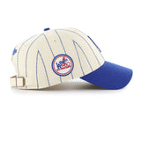 47 MLB Los Angeles Dodgers Rawlings Pinstripe Clean Up Adjustable Snapback Hat - White/Blue