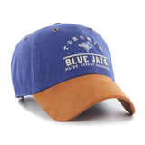 47 MLB Toronto Blue Jays Men's Royal Windham Suede Clean Up Adjustable Hat Blue