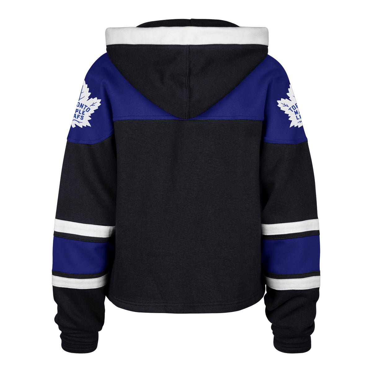 '47 NHL Toronto Maple Leafs Women's Cropped Superior Lace Hoodie - Blue