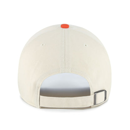 '47 Edmonton Oilers Base Runner Clean Up Adjustable Hat - Orange/Off white