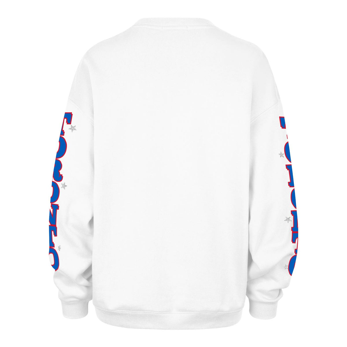 47 MLB Women's Toronto Blue Jays Thunderous Oversized Crew Hoodie - White