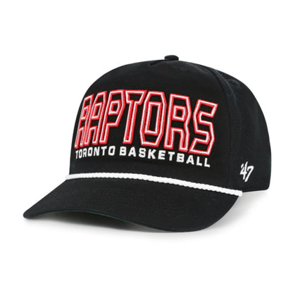 '47 NBA Toronto Raptors Byline Hitch Adjustable Snapback Hat - Black