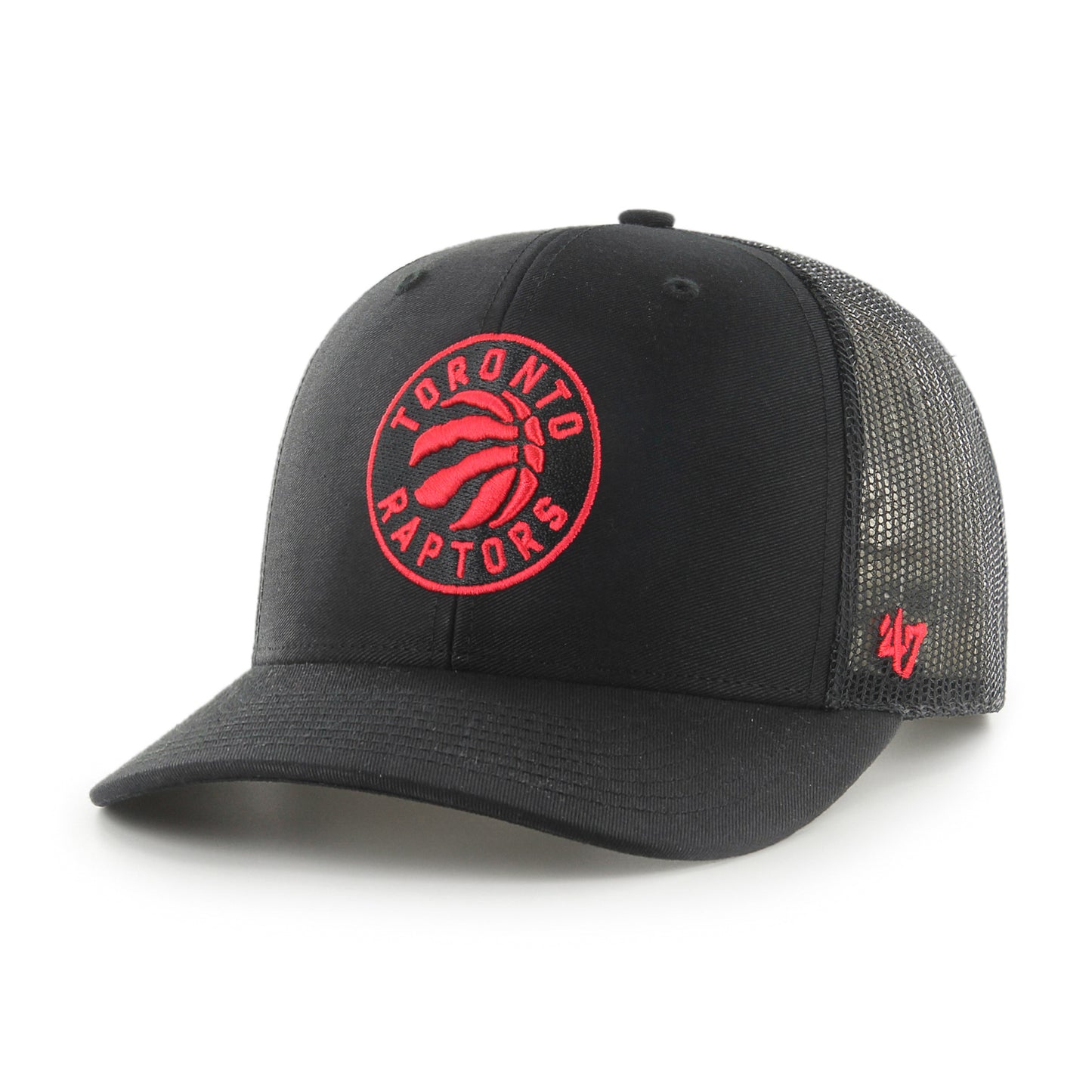 '47 NBA Toronto Raptors Trucker Adjustable Snapback Hat - Black