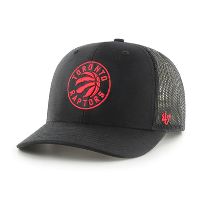 '47 NBA Toronto Raptors Trucker Adjustable Snapback Hat - Black