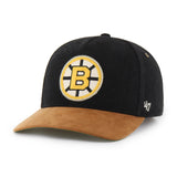 '47 NHL Boston Bruins Golden Age TT Hitch Snapback Hat - Black