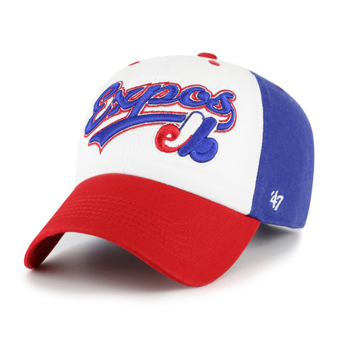'47 MLB Montreal Expos Scooter Clean up Adjustable Hat - Red / White / Blue