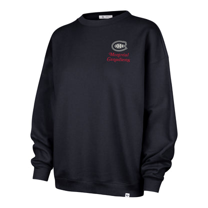 '47 NHL Montreal Canadiens Shout It Out Oversized Crewneck - Black