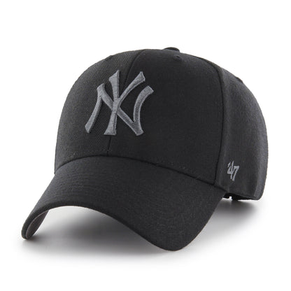 47 MLB New York Yankees MVP Adjustable Hat - Black/Grey