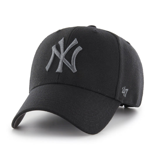 47 MLB New York Yankees MVP Adjustable Hat - Black/Grey