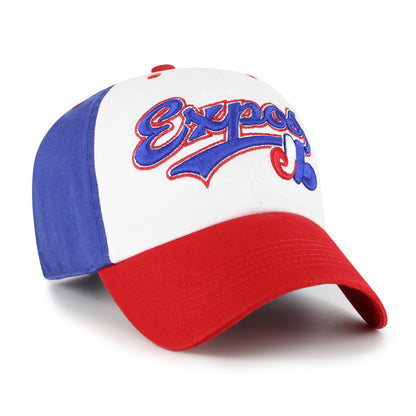 '47 MLB Montreal Expos Scooter Clean up Adjustable Hat - Red / White / Blue