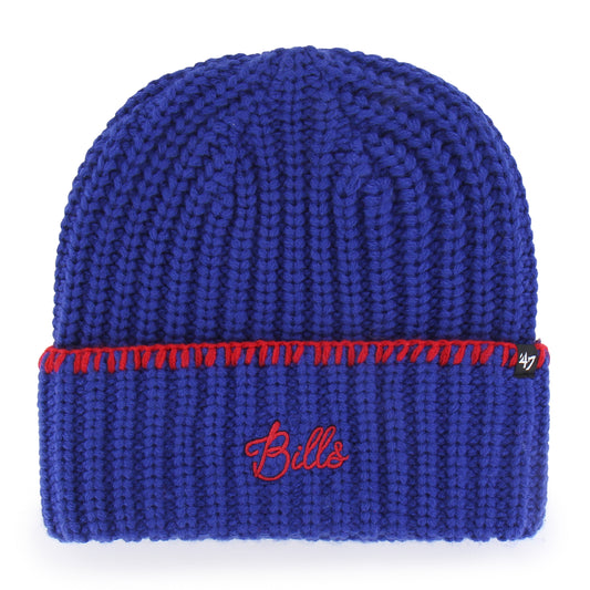 '47 NFL Buffalo Bills Blanket Stitch Cuff Knit Beanie - Blue