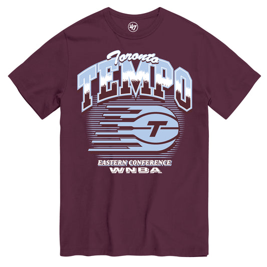 '47 WNBA Toronto Tempo Roll Pop T-shirt - Maroon