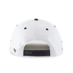 '47 NHL Hitch Boston Bruins Diamond Cut Snapback Hat - White / Black
