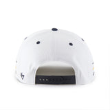 '47 NHL Hitch Boston Bruins Diamond Cut Snapback Hat - White / Black