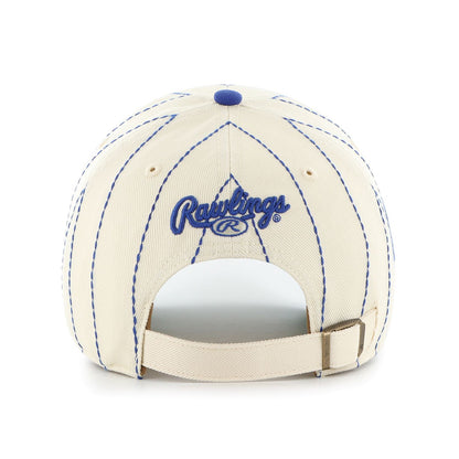 47 MLB Los Angeles Dodgers Rawlings Pinstripe Clean Up Adjustable Snapback Hat - White/Blue