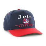 '47 NHL Winnipeg Jets Super Hitch Adjustable Snapback Hat - Navy/Red
