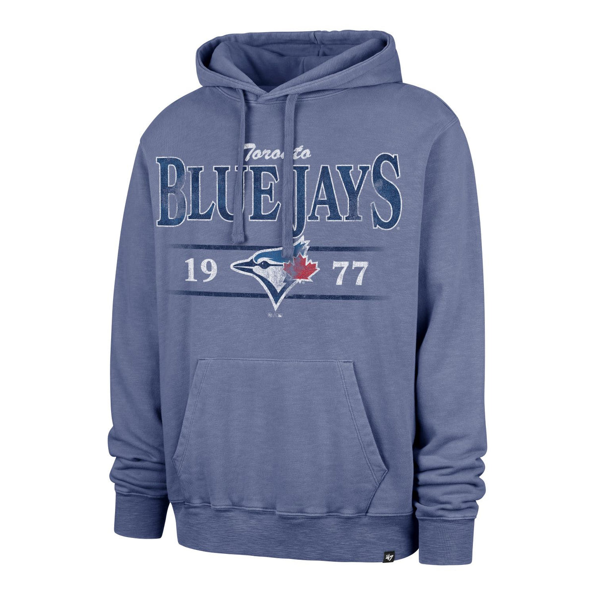 47 MLB Toronto Blue Jays Reclaimed Slub French Terry Hoodie - Blue