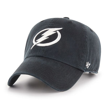 Tampa Bay Lightning '47 NHL Black Alternate Clean Up Adjustable Cap