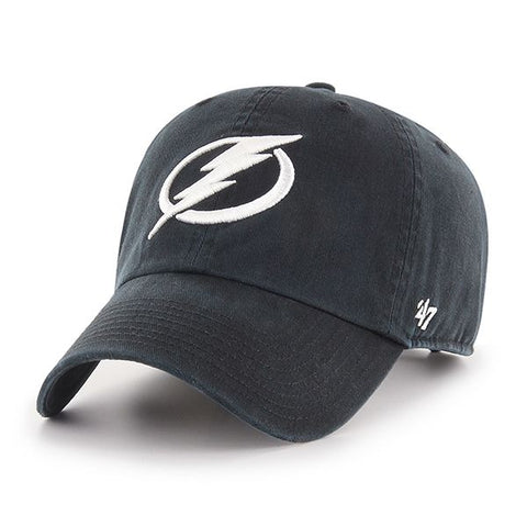 Tampa Bay Lightning '47 NHL Black Alternate Clean Up Adjustable Cap