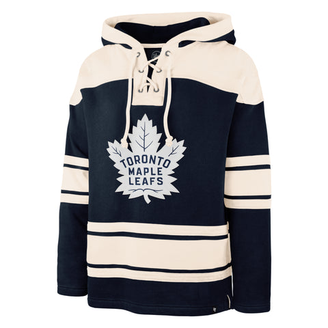 Men's Toronto Maple Leafs Lacer Hoodie - Navy and White