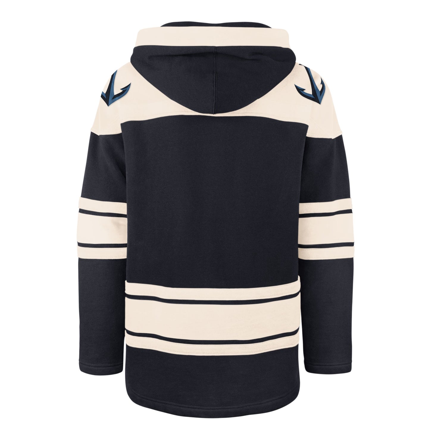 Seattle Kraken Lacer Hoodie - Navy and Cream