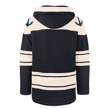 Seattle Kraken Lacer Hoodie - Navy and Cream