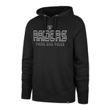 '47 NFL Las Vegas Raiders Byline Headline Hoodie - Black