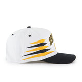 '47 NHL Hitch Boston Bruins Diamond Cut Snapback Hat - White / Black