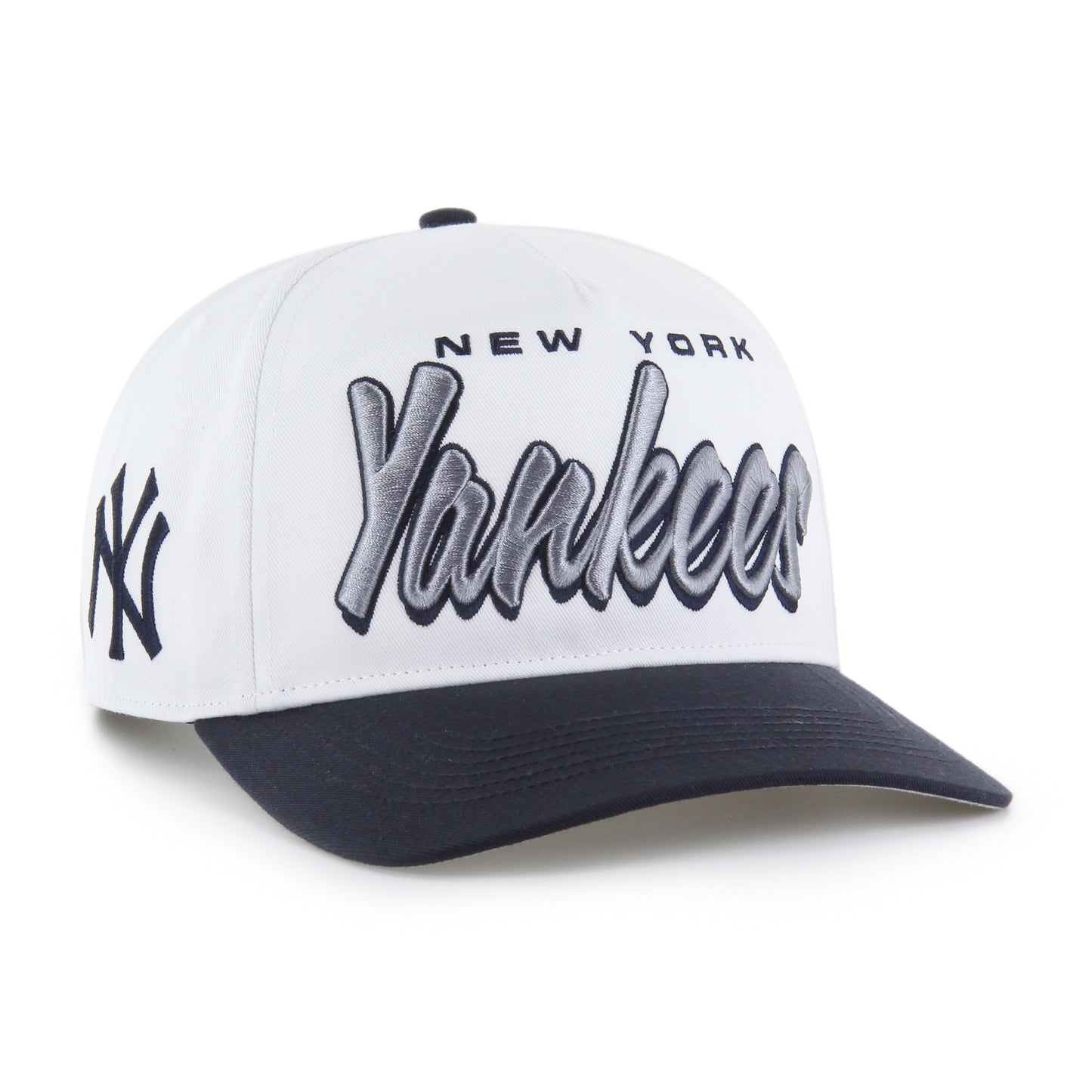 '47 Hitch MLB New York Yankees Drop Shadow Adjustable Cap - White/Navy