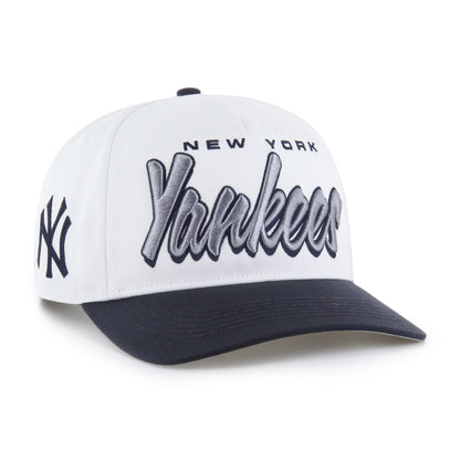 '47 Hitch MLB New York Yankees Drop Shadow Adjustable Cap - White/Navy